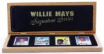 Willie Mays Autographed Signature Series Limited Edition Porcelain Card Set
