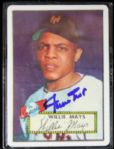 Willie Mays Autographed Signature Series Limited Edition Porcelain Card Set