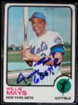 Willie Mays Autographed Signature Series Limited Edition Porcelain Card Set