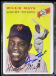 Willie Mays Autographed Signature Series Limited Edition Porcelain Card Set