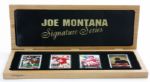Joe Montana Autographed Signature Series Limited Edition Porcelain Card Set