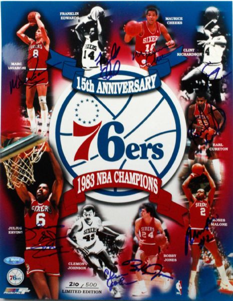 Philadelphia 76ers 1983 Team Signed Photograph