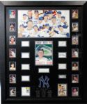 New York Yankees 1961 Team Signed Display With Mickey Mantle & Roger Maris Full JSA LOA
