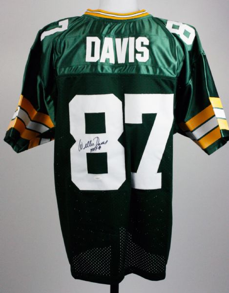 Willie Davis Autographed Green Bay Packers Jersey 