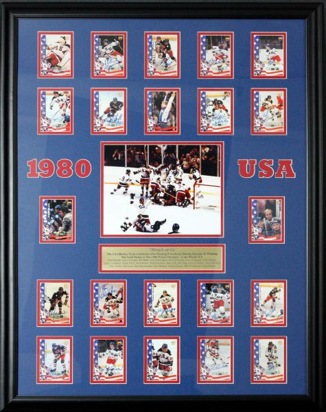 Team USA 1980 Miracle on Ice Team Signed Card Set with Herb Brooks