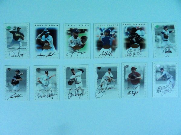 MLB Lot of 12 Autographed Cards
