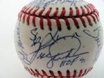 Autographed Team Signed Baseball w/33 Signatures