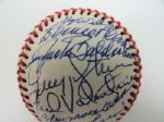 Autographed Team Signed Baseball w/33 Signatures