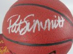 Pat Summit Autographed Basketball & Harlem Globetrotters Program