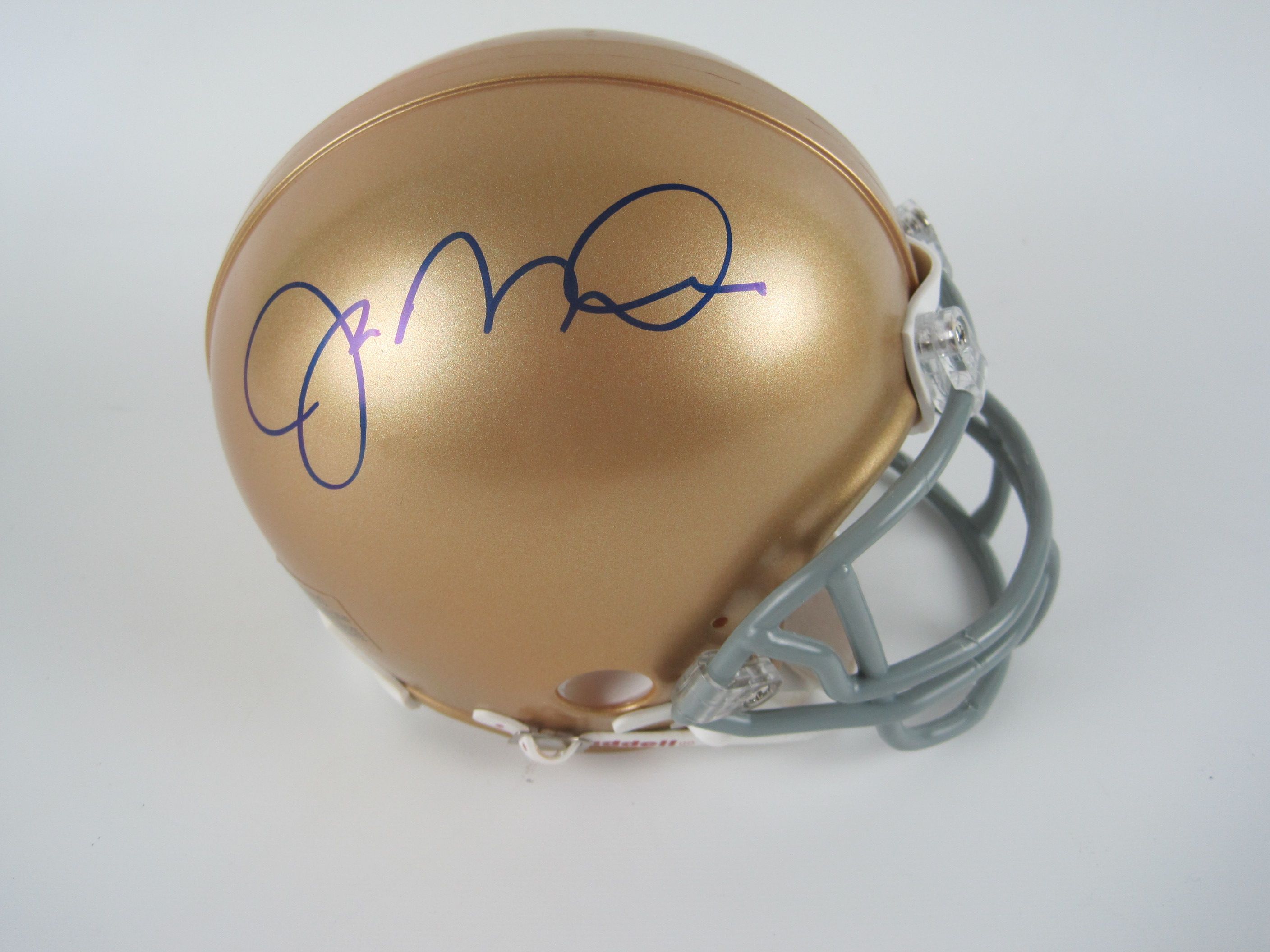 Lot Detail - Joe Montana Autographed Notre Dame Mini Helmet