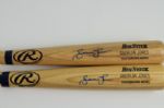 Andruw Jones Lot of 2 Autographed Bats