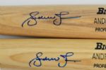 Andruw Jones Lot of 2 Autographed Bats