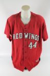 Kyle Gibson 2011 Rochester Red Wings Minor League Jersey w/Medium Use 