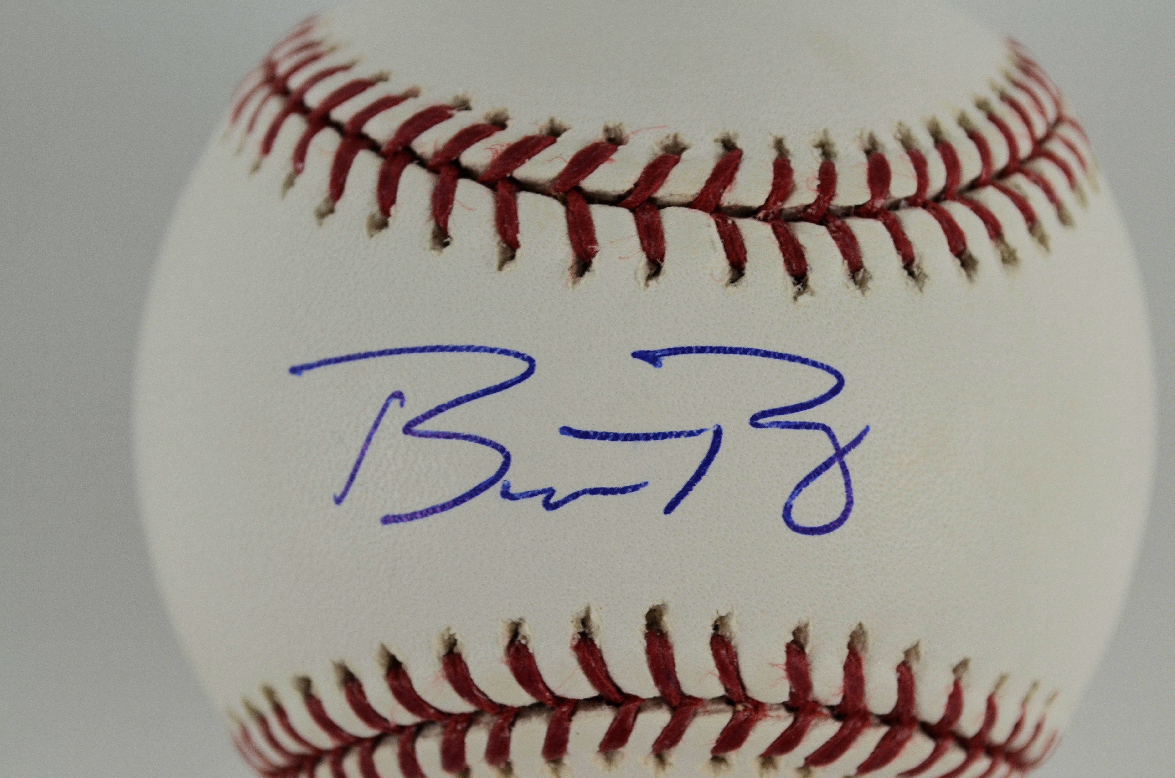 buster posey autographed baseball