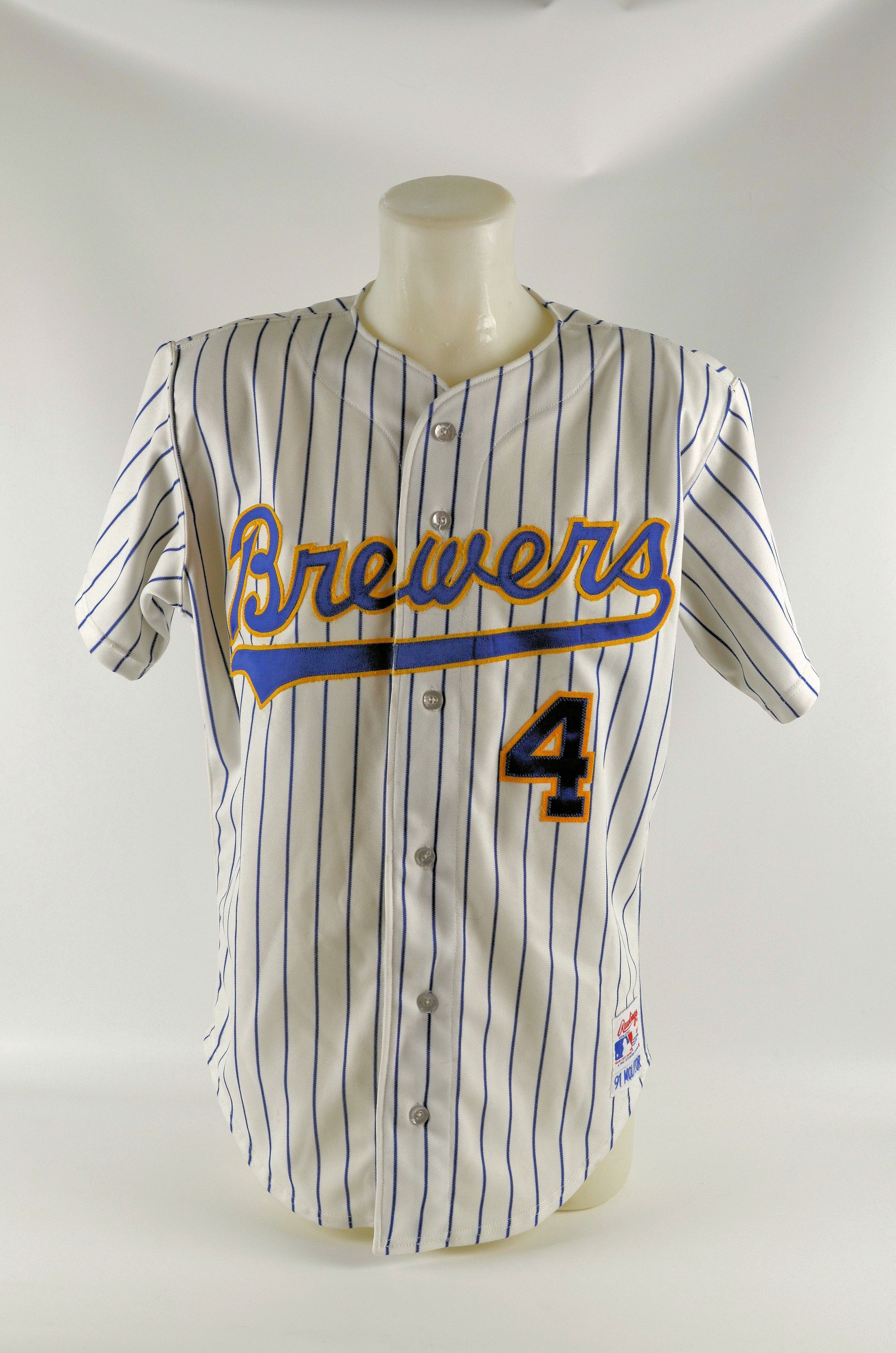 Lot Detail - Paul Molitor 1991 Milwaukee Brewers Professional Model Jersey  w/Medium Use