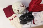 Brian Calhoun 2005 Wisconsin Badgers Full Uniform & Helmet From 5 TD TBC Game