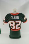 Greg Olsen 2005-06 Miami Hurricanes Jersey w/Heavy Use