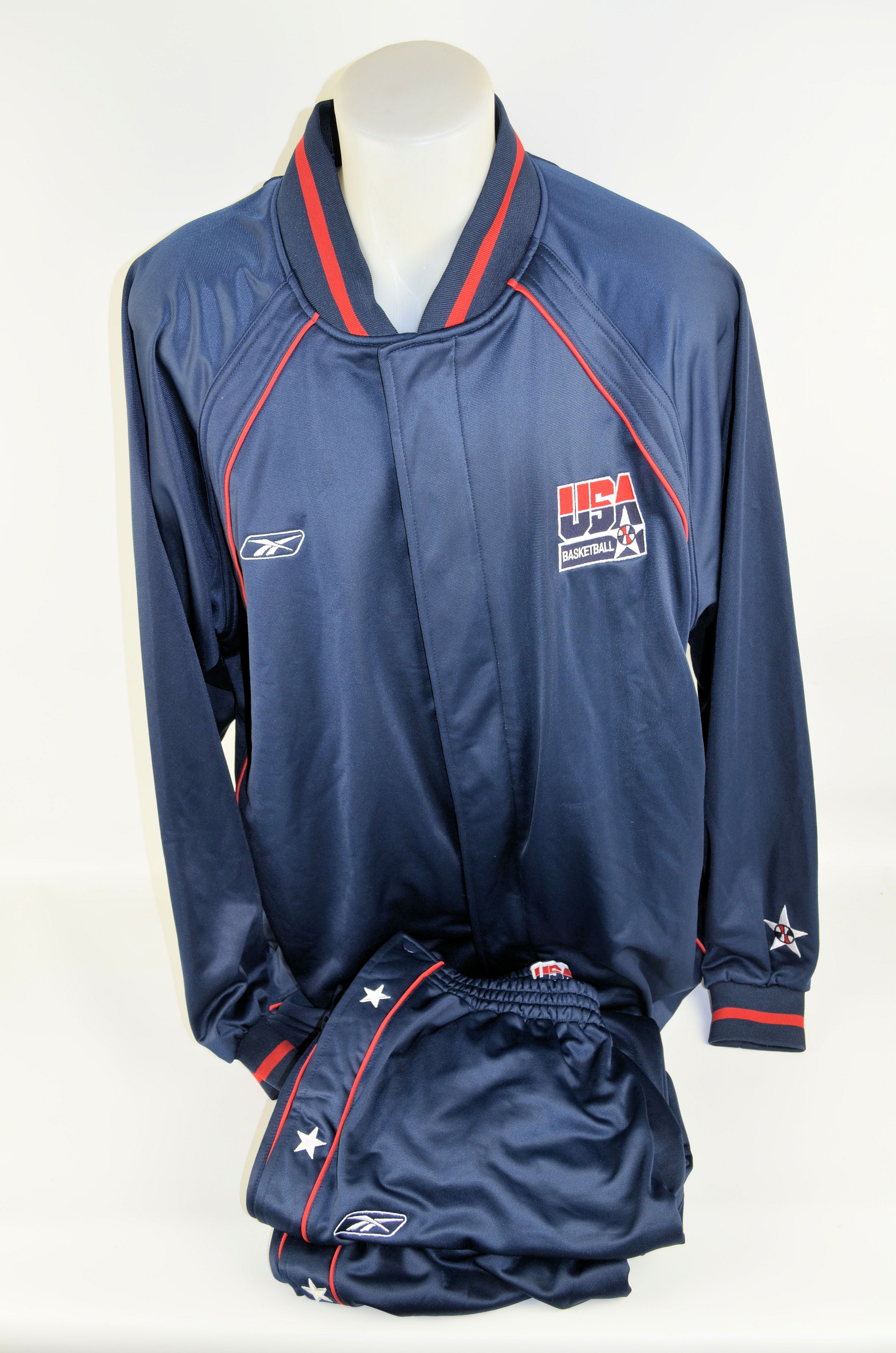 Lot Detail Mens Team Usa 00 Olympic Basketball Warm Up Suit W Medium Use