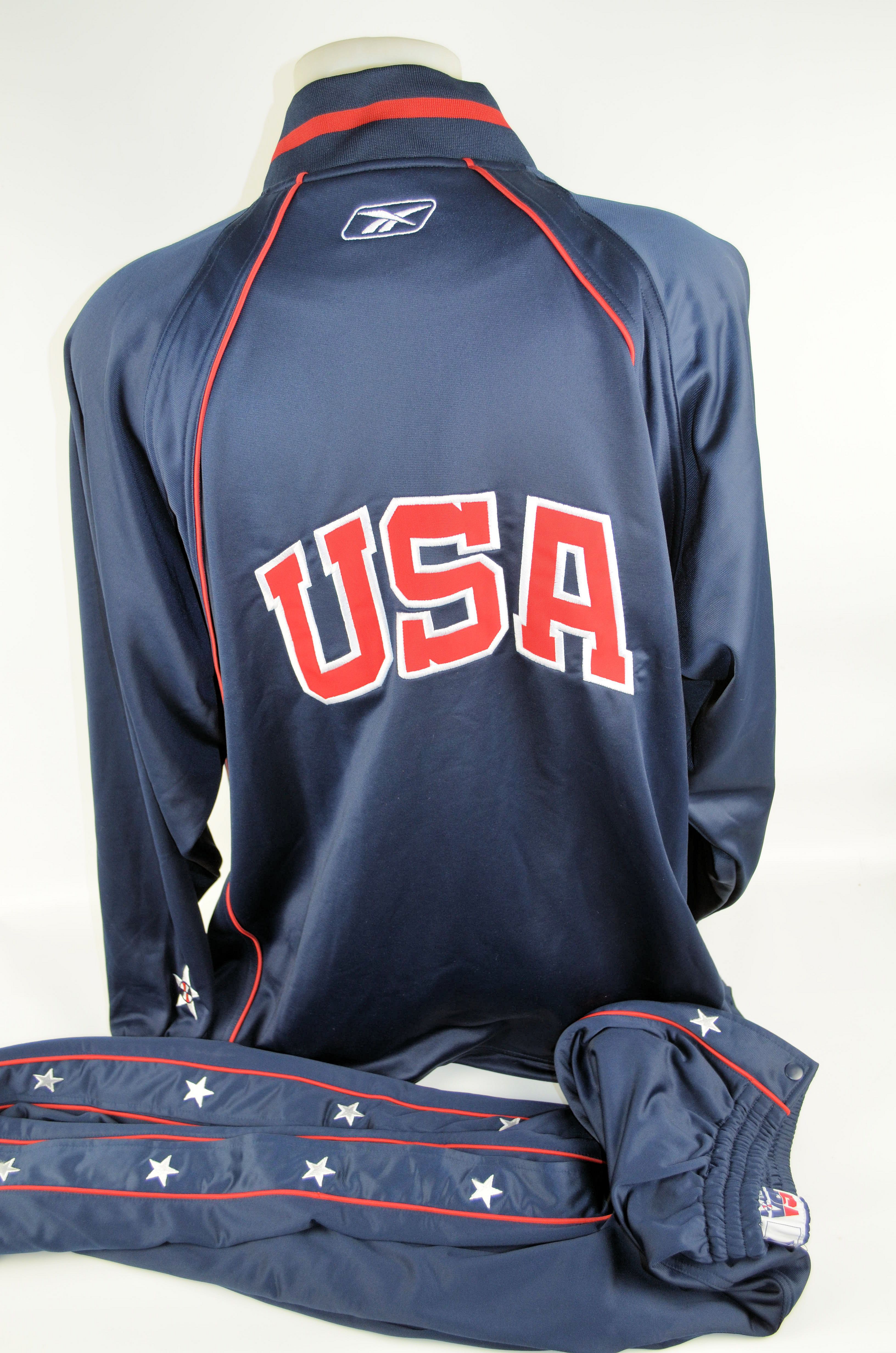 Lot Detail Mens Team Usa 00 Olympic Basketball Warm Up Suit W Medium Use