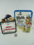 Miller Lite Advertising Displays Signed by Bob Uecker