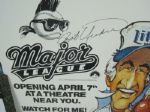 Miller Lite Advertising Displays Signed by Bob Uecker