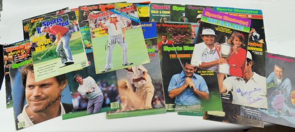Golf Lot of 34 Autographed Sports Illustrated Covers