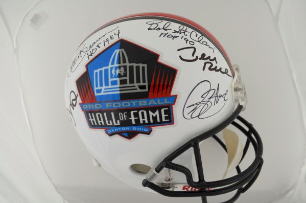 NFL Hall Of Fame Autographed Full Size Helmet w/Walter Payton