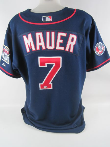 Joe Mauer 2007 Professional Model Minnesota Twins Jersey w/Medium Use MLB Authentication