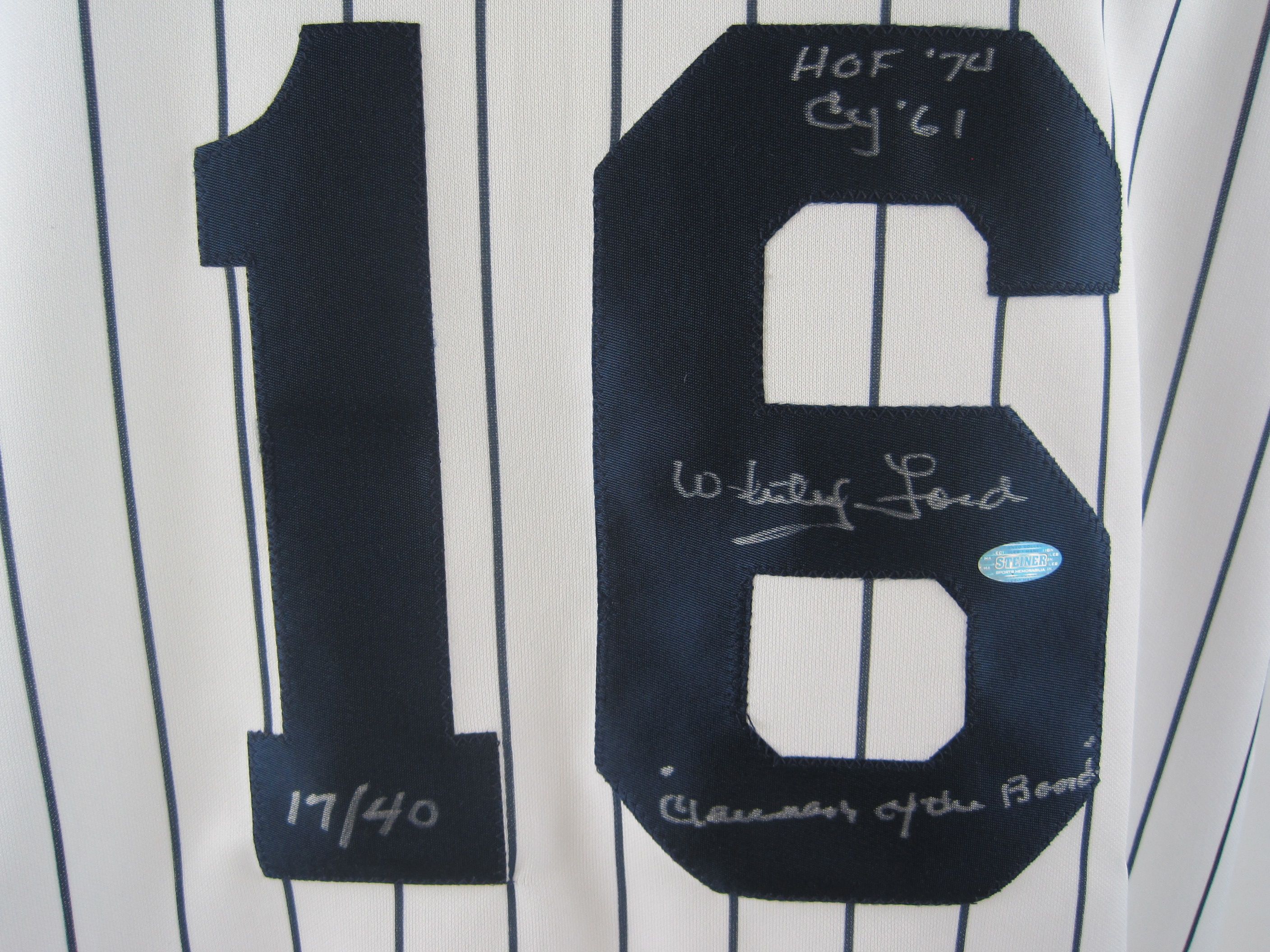 Whitey ford uniform number #3