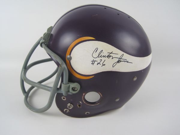 Clint Jones 1960s Minnesota Vikings Suspension Helmet w/Heavy Use