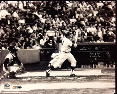 Harmon Killebrew Autographed & Inscribed 500th Home Run Photograph From Killebrew Collection