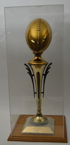 Bob Devaneys 1969 Trophy For "Most Winning Coach In The Nation" Nebraska Cornhuskers LOA