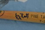 George Brett Autographed Pine Tar Mini Bat & Jersey 