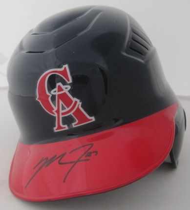 Mike Trout Game Used & Autographed Batting Helmet From 1st Game & 1st HR in Anaheim MLB Authenticated 