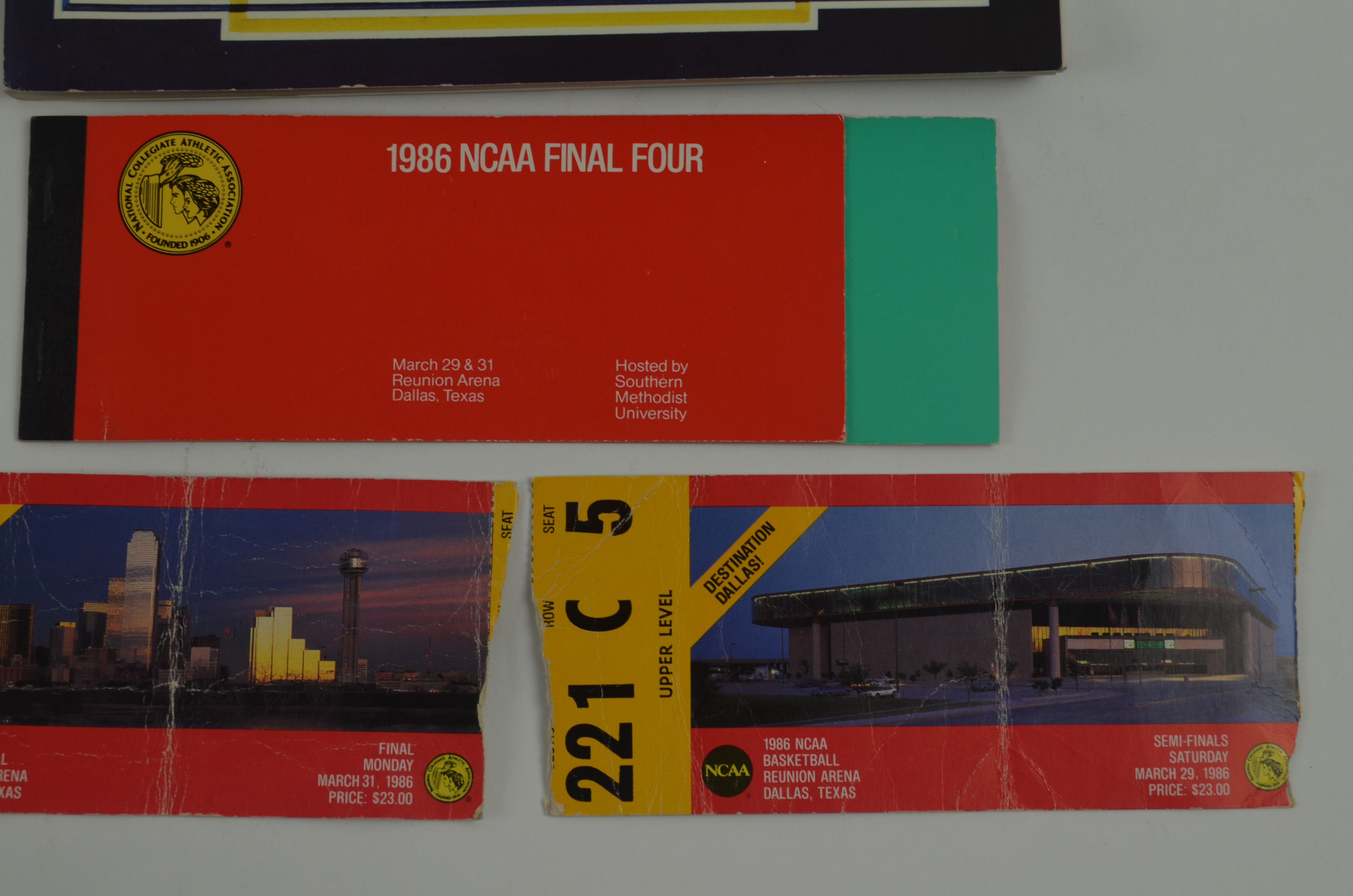 Lot Detail - NCAA Final Four Lot of 2 Programs & 5 Tickets