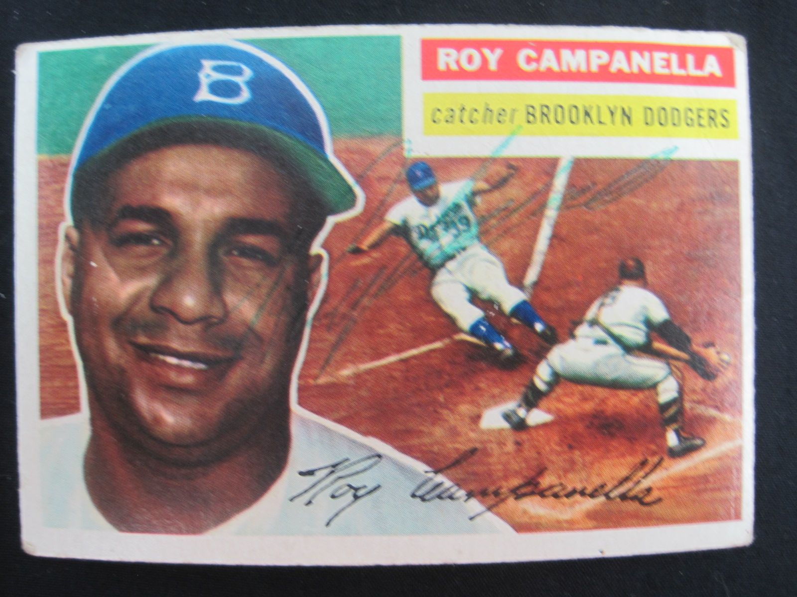 Lot Detail - Roy Campanella Brooklyn Dodgers 1956 Pre-Accident