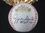 Ozzie Smith Autographed Rawlings Gold Glove & 2011 World Series Baseball