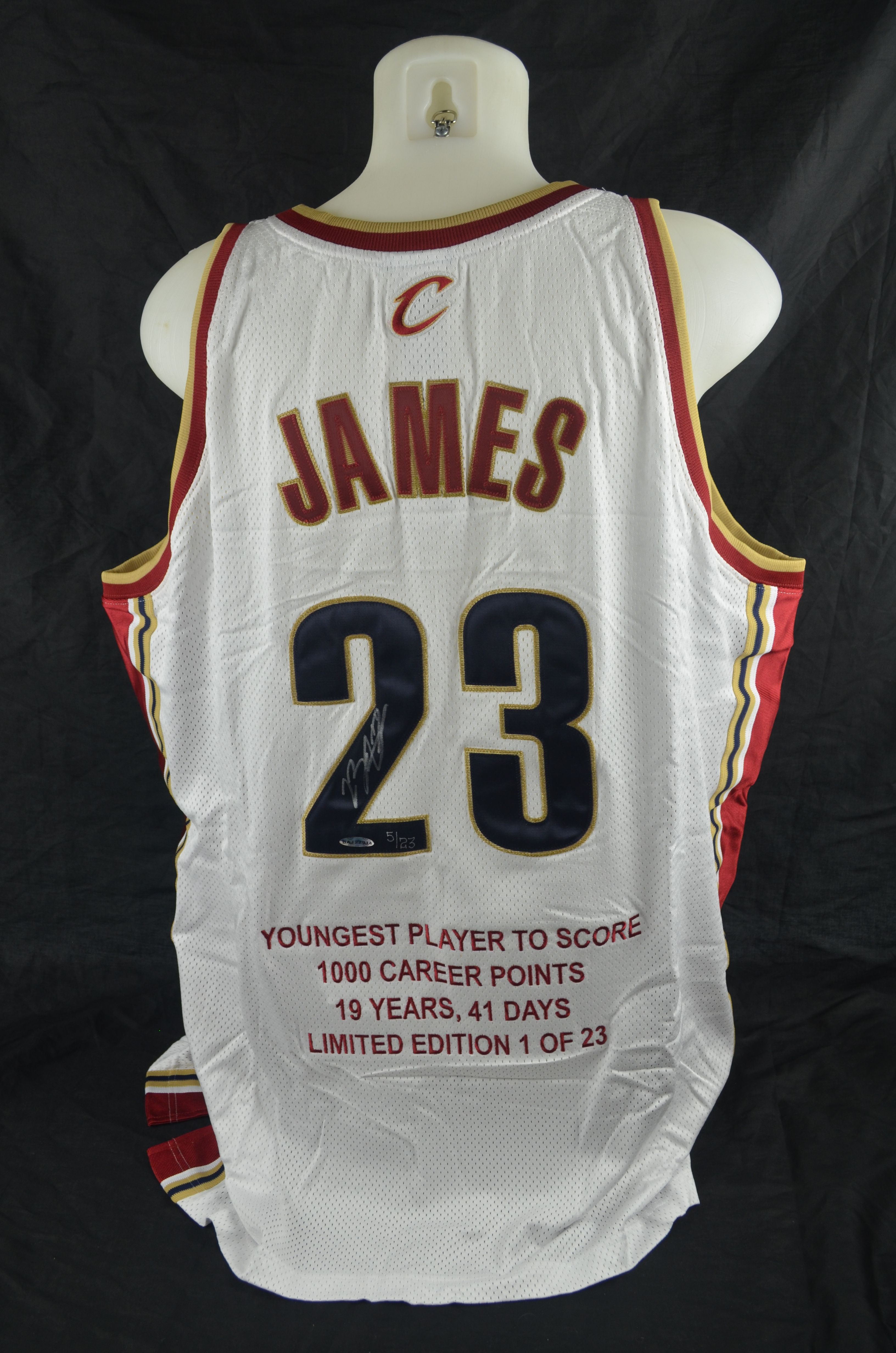 lebron james signed rookie jersey