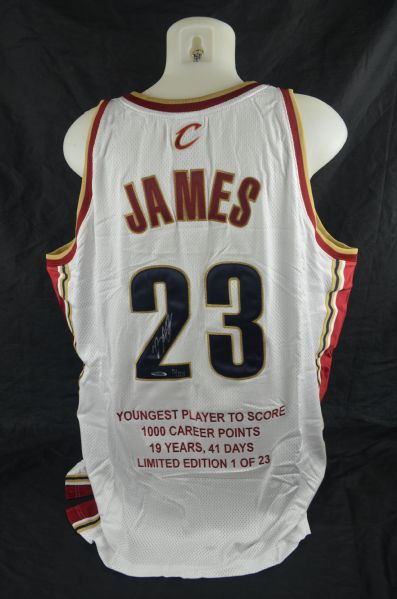 LeBron James Autographed LE Rookie Jersey UDA