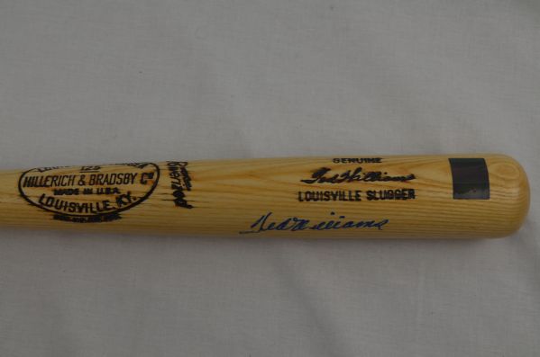 Ted Williams Autographed Signature Model Bat