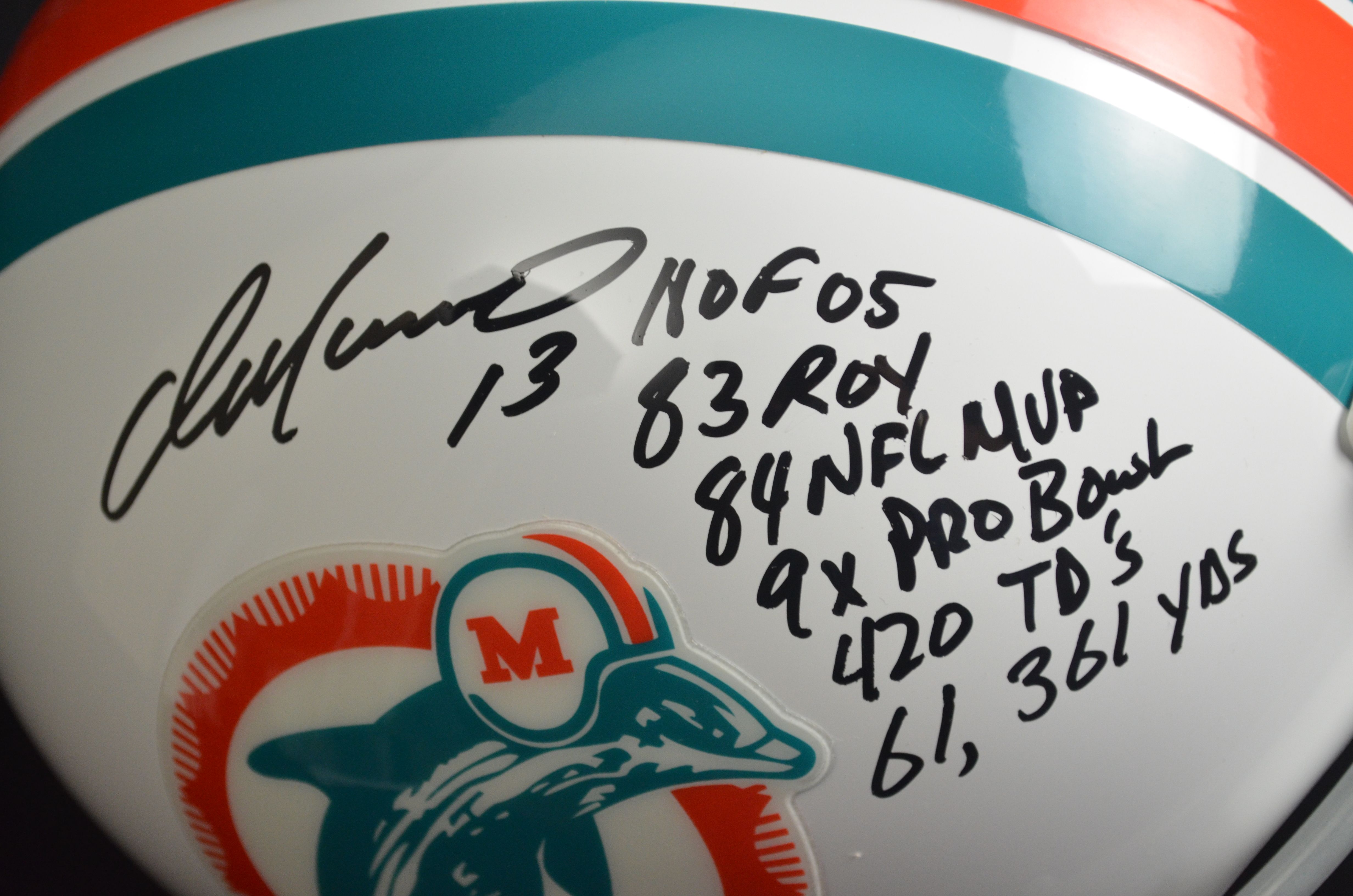 Lot Detail - Dan Marino Miami Dolphins Autographed & Inscribed Full ...