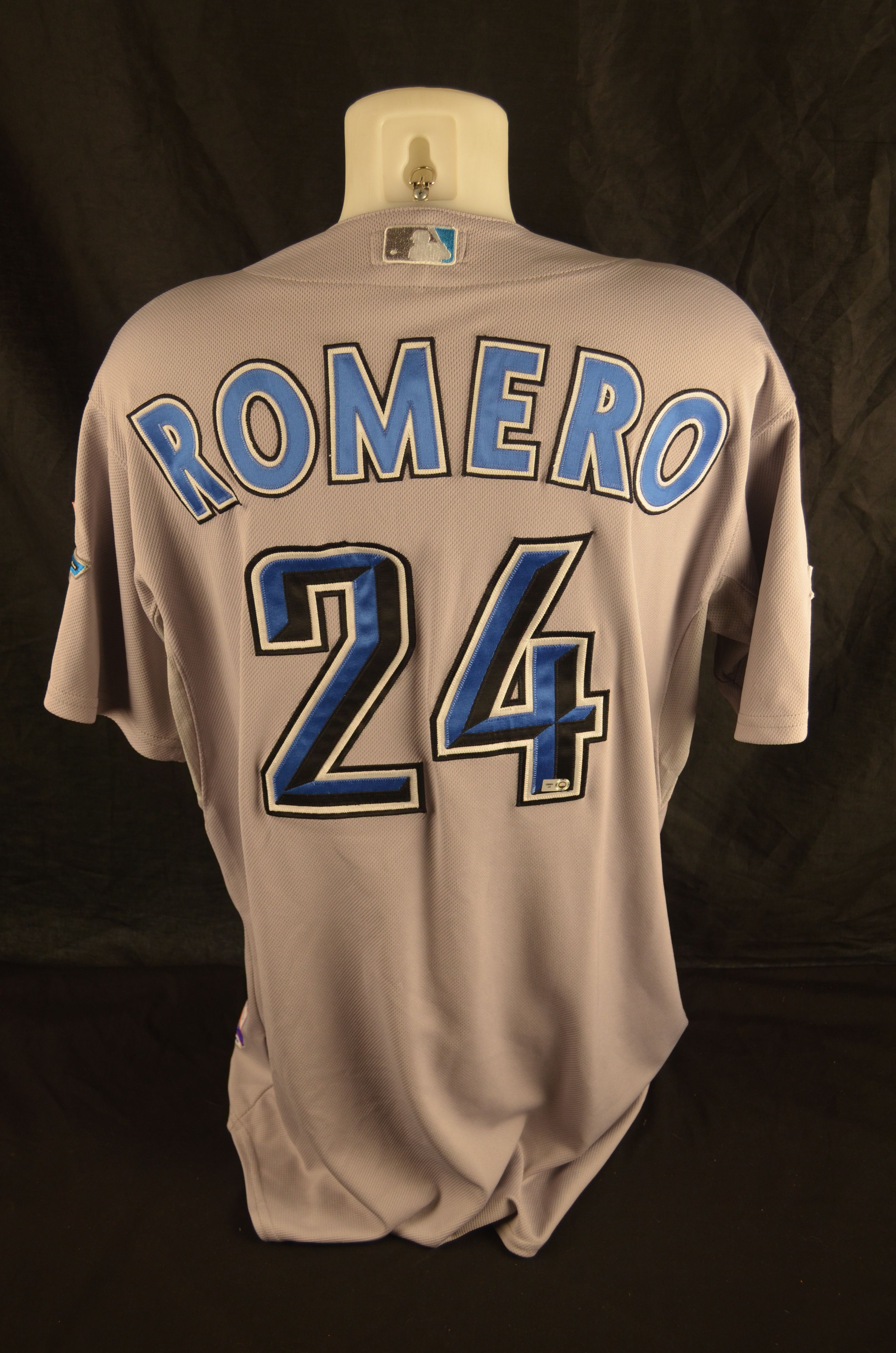Lot Detail - Ricky Romero 2009 Toronto Blue Jays Professional Model Road  Jersey w/Medium Use MLB Authenticated