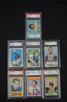 Vintage QB Lot of 7 Graded Football Cards