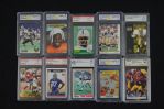 NFL Stars Lot of 10 Graded Football Cards