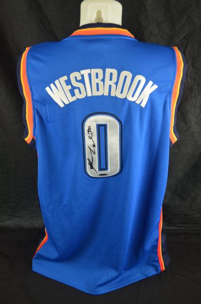 Russell Westbrook Autographed OKC Thunder Jersey UDA