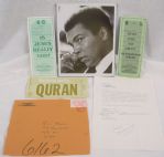 Muhammad Ali Lot of 5 Autographed Items w/Ali Provenance Signed in 1989