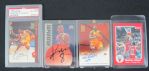 NBA Collection of Autographed Cards & Michael Jordan Card