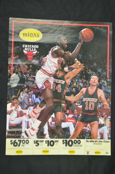 Lot Detail - Michael Jordan 1985 Rookie Autographed Poster w ...