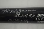 Reggie Jackson Autographed & Inscribed Bat