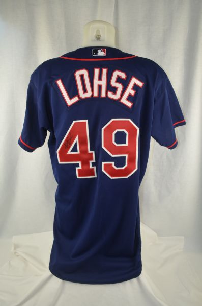 Kyle Lohse 2002 Minnesota Twins Professional Model Jersey w/Medium Use